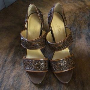 Tooled Lucchese Heels